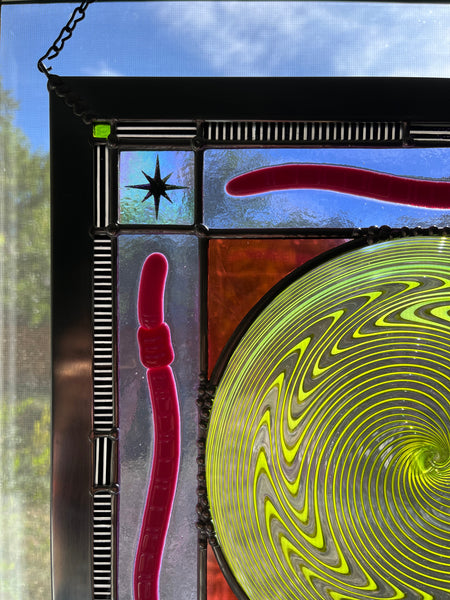 "Have Fun, Be Good" Stained Glass Window