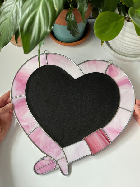 Large Heart-Shaped Earthworm Mirror